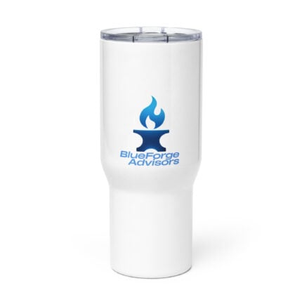 Travel mug with a handle